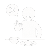 食欲不振のイメージアイコン