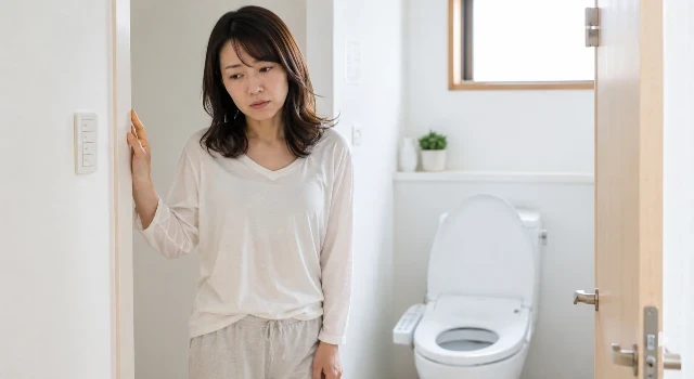 多尿の女性のイメージ