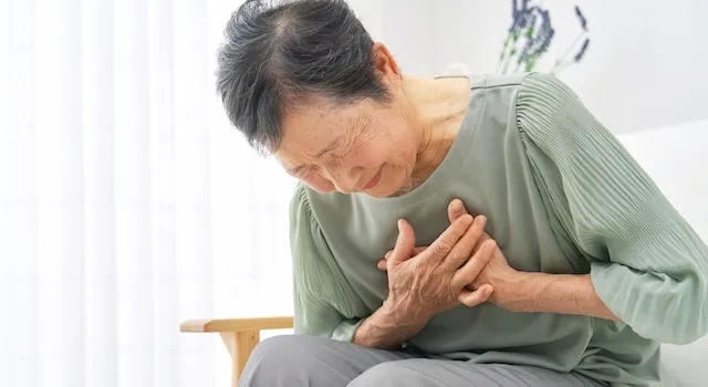 胸の痛みのイメージ