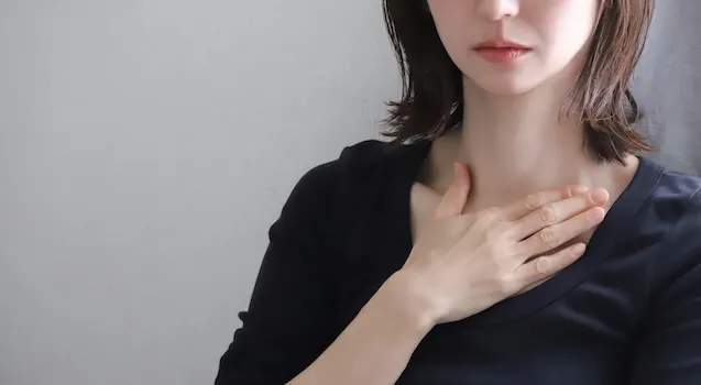 喉の痛みのイメージ